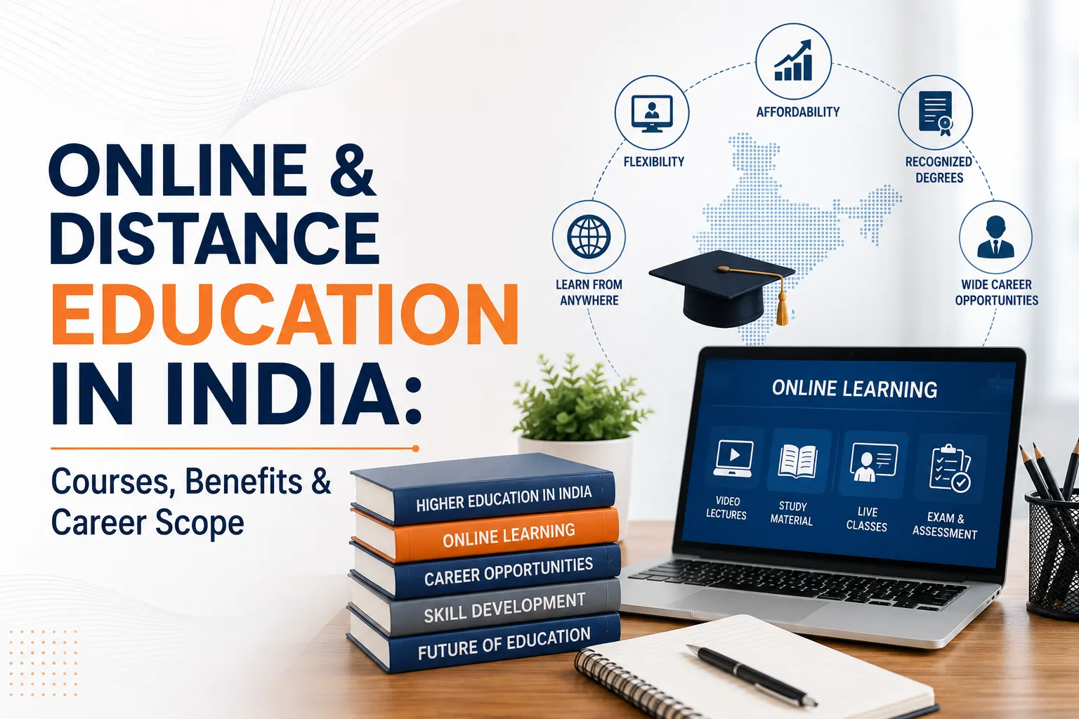 Online & Distance Education in India: Courses, Benefits & Career Scope